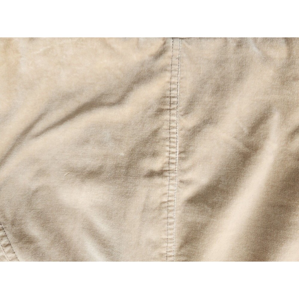 Massimo Dutti Womens Velour Jacket S Cream Military Long Sleeve Collared Lined - Picture 13 of 16